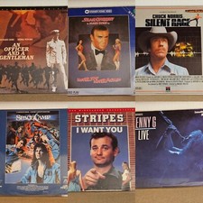Lot of 6 Action Adventure Laserdisc Movies Space Camp Silent Rage Kenny G Live