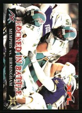 Memphis vs Birmingham LB 2001 Topps XFL #83  Football Card