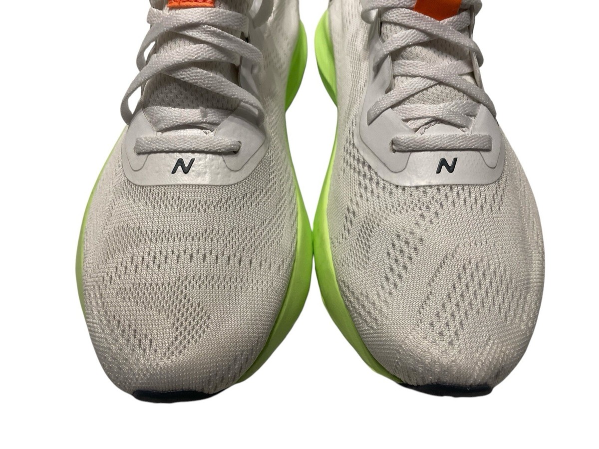 New Balance Pro Run V2 Men\'s Gray/ Lime Green Size 13 NEW BALANCE DYNASOFT PRO RUN V2 White Green MESH Running  main image 3