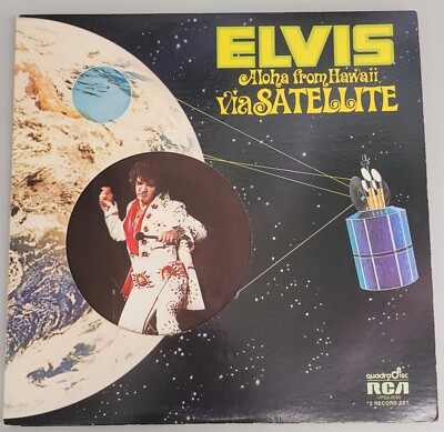 Elvis - Aloha From Hawaii Via Satellite 2-LP Vinyl Gatefold RCA VPSX-6089   VG 