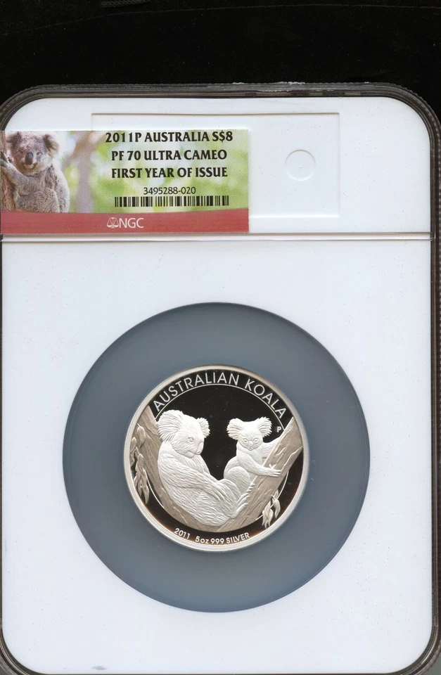 Australia 2011-P $8 5 oz Fine Silver Koala PF70 Ultra Cameo NGC-3495288-020 - Image 3 of 4