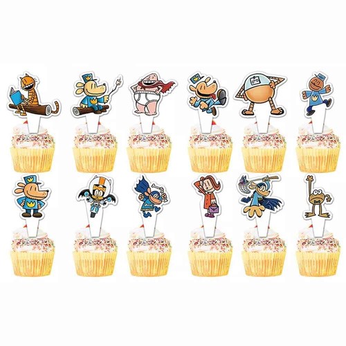 Dog Man Ands Cats Theme Birthday Party Banners Balloons Cake Decoration Supplies - Picture 7 of 10