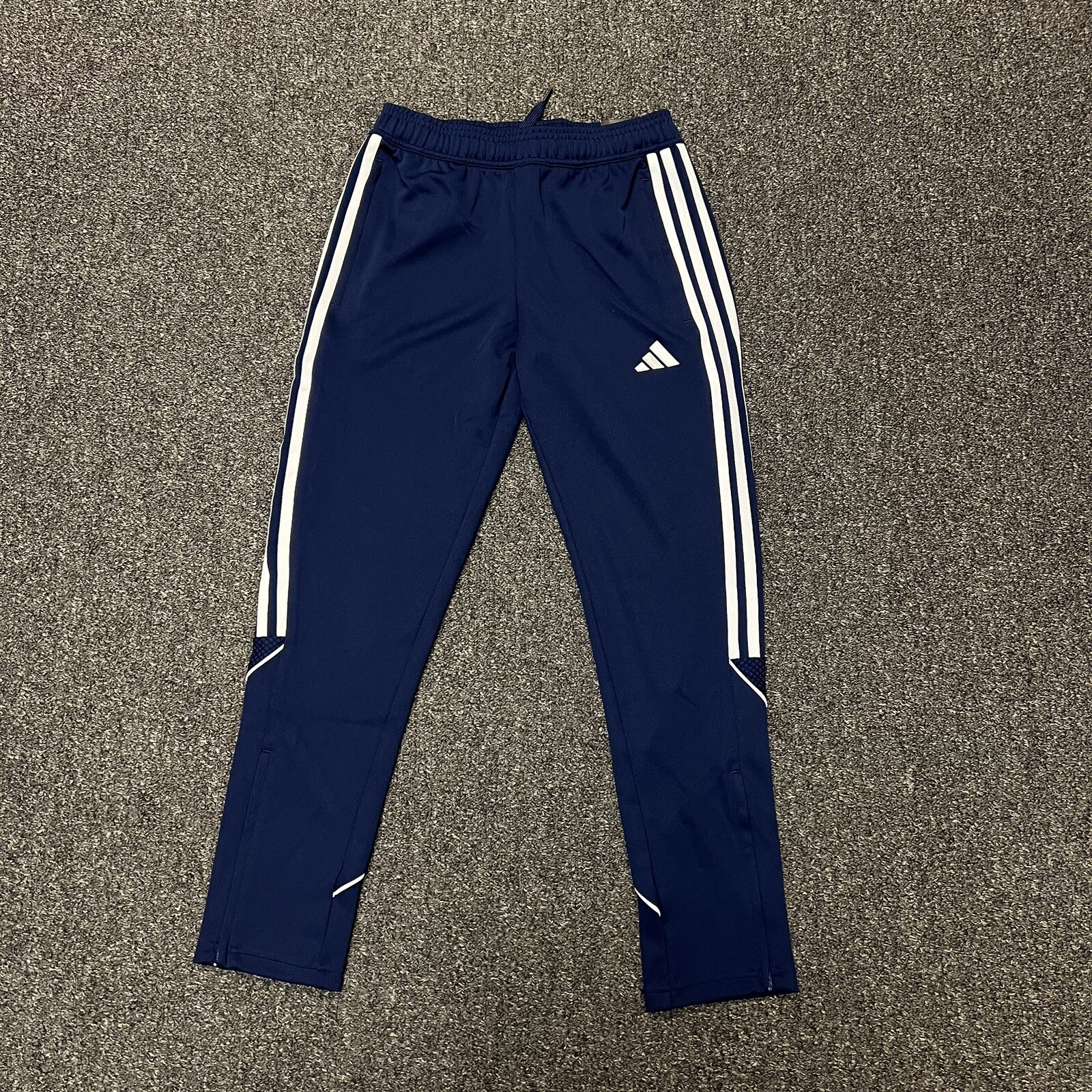 Брюки Adidas Tiro 23 Youth для мальчиков и девочек из футбольной лиги, синие детские штаны #544