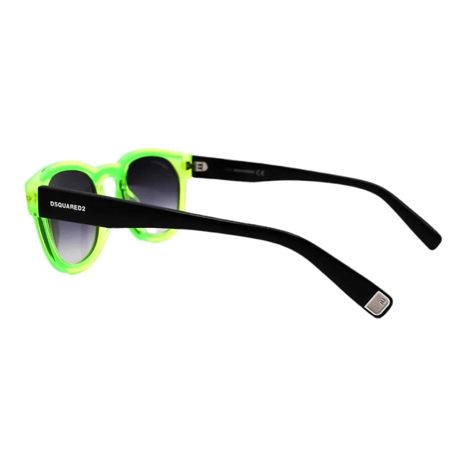 Óculos de sol DSQUARED2 preço DQ0324 93B verde redondo plástico espelhado 50-22-145 - Imagem 3 de 4