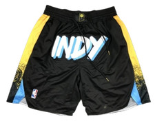 PANTALONCINI/SHORTS-BASKET NBA CON TASCHE-INDIANA PACERS-INDY