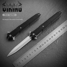 Spring Assisted Open Tactical Knife EDC Folding Pocket Knife High Hardness Blade