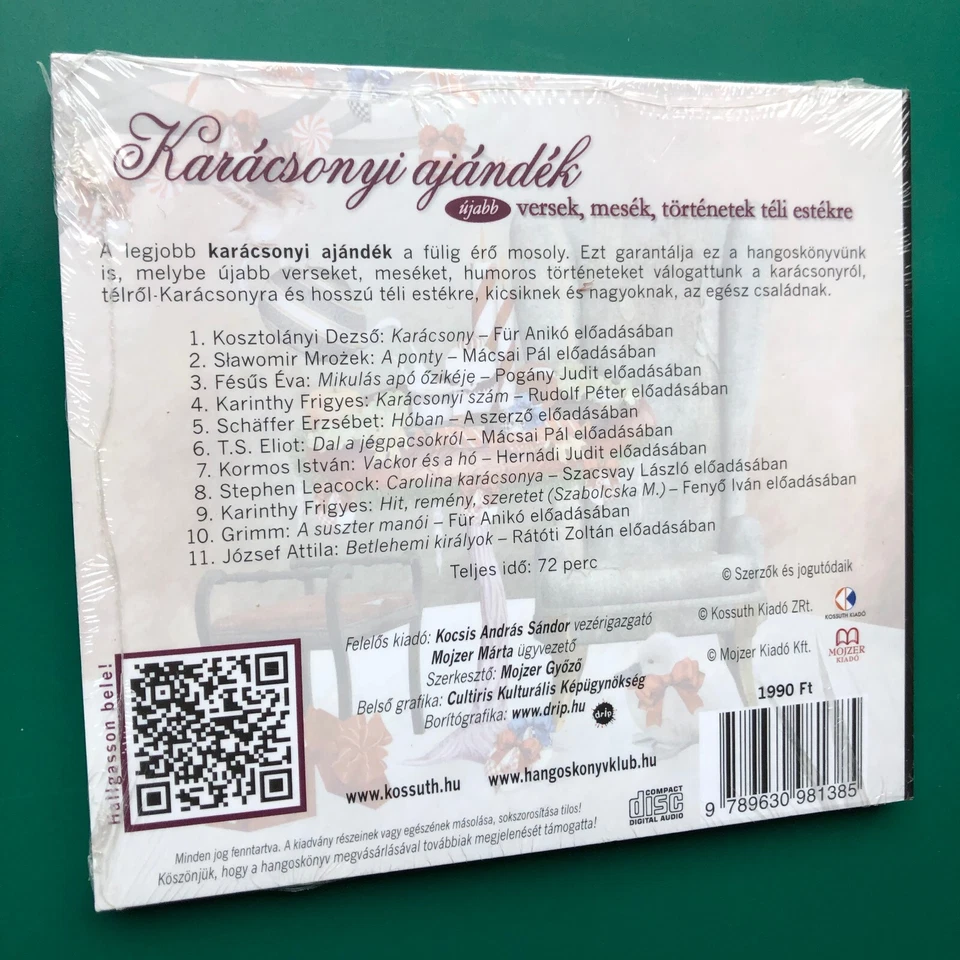 KARACSONYI AJANDEK (More Poems, Fairy Tales, Stories) Hungarian Christmas CD NEW - Image 2 of 4