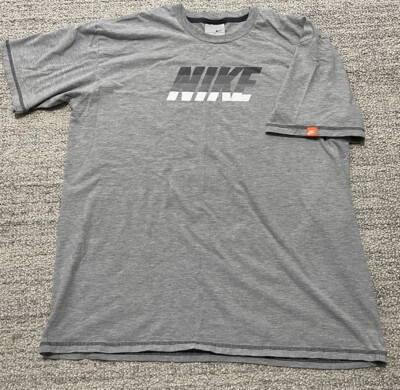vintage nike spellout graphic t shirt- Size XL - y2k center swoosh
