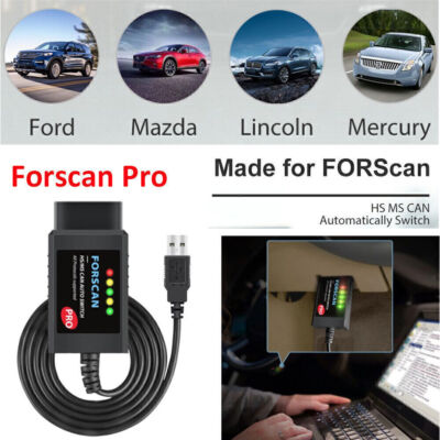 Für Ford Forscan ELM327 USB V1.5 Auto Diagnosegerät KFZ OBD2 Tester Scanner Tool