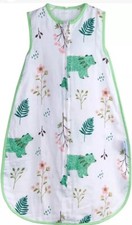 Baby Sleeping Sack Muslin Cotton Soft Wearable Blanket Summer Sleeping Bag Sz Xl