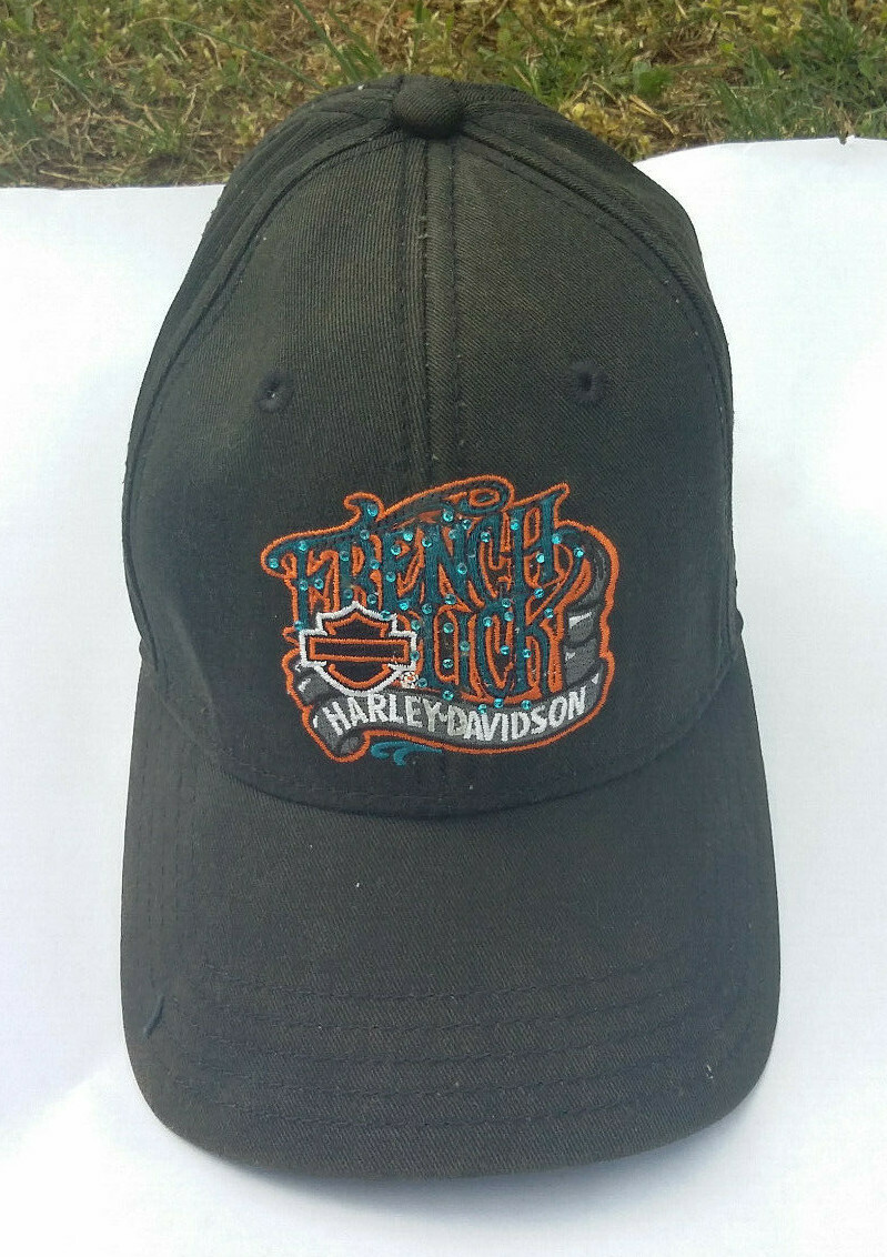 French Lick Harley Davidson Hat Black Baseball Cap West Baden Indiana