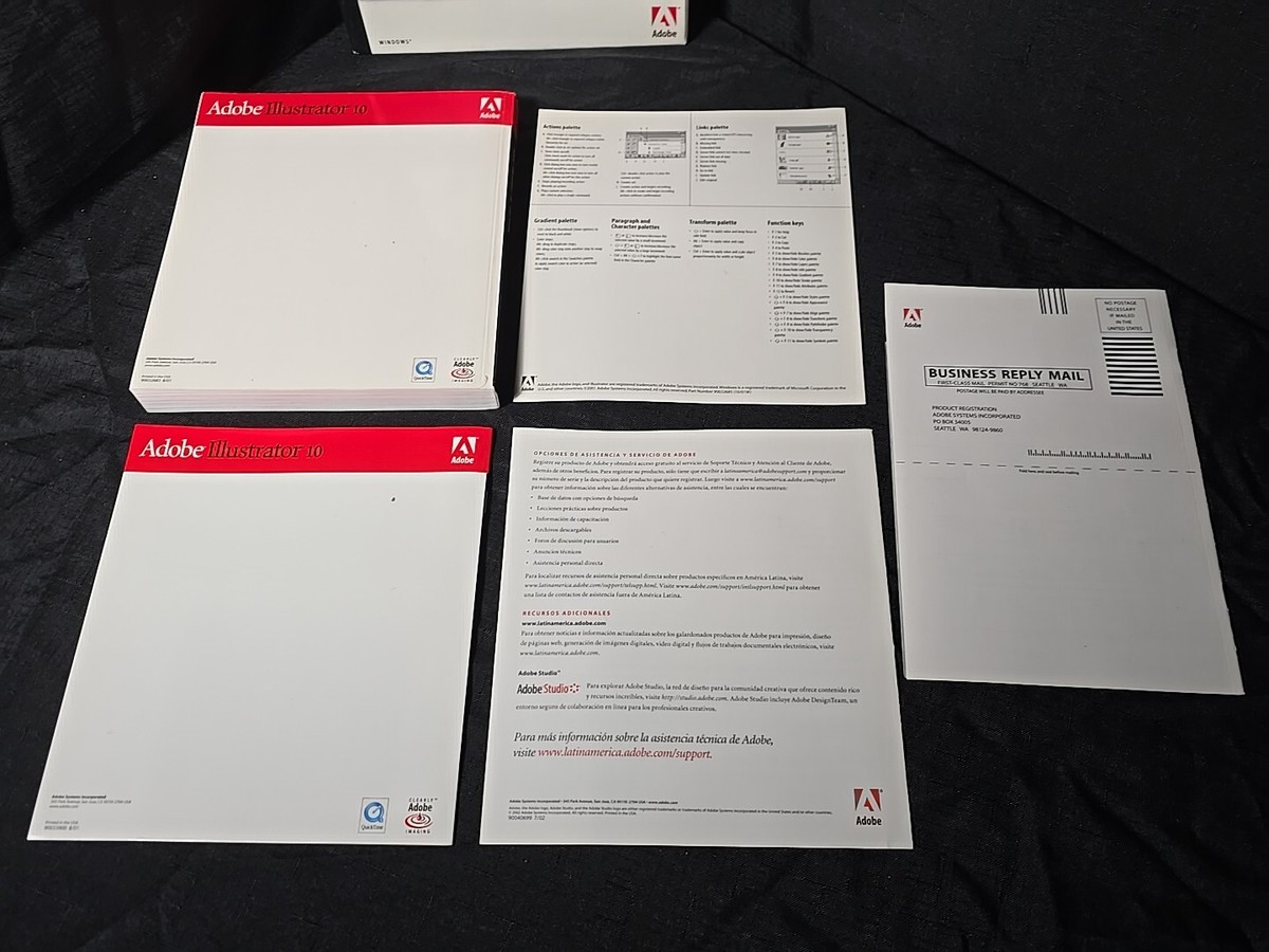 Adobe Illustrator 10 CD UPGRADE ONLY for Windows w/ Serial Number