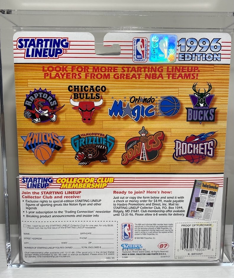 1996 Kenner NBA Starting Lineup Kobe Bryant Lakers 2023 Graded AFA 85 Mint eBay
