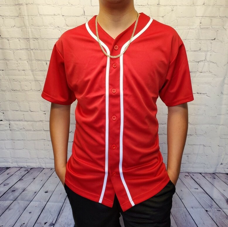 New Baseball Jersey Color Red Size L /Mens/Customizable/Victorious Los ...
