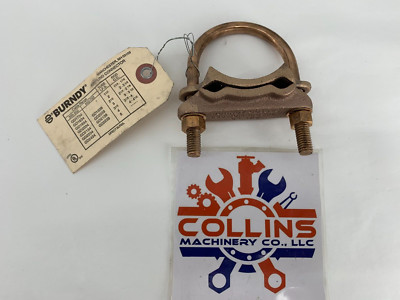 Burndy GD1829 Ground Clamp Copper Alloy 2'' IPS 2/0 SOL 250MCM