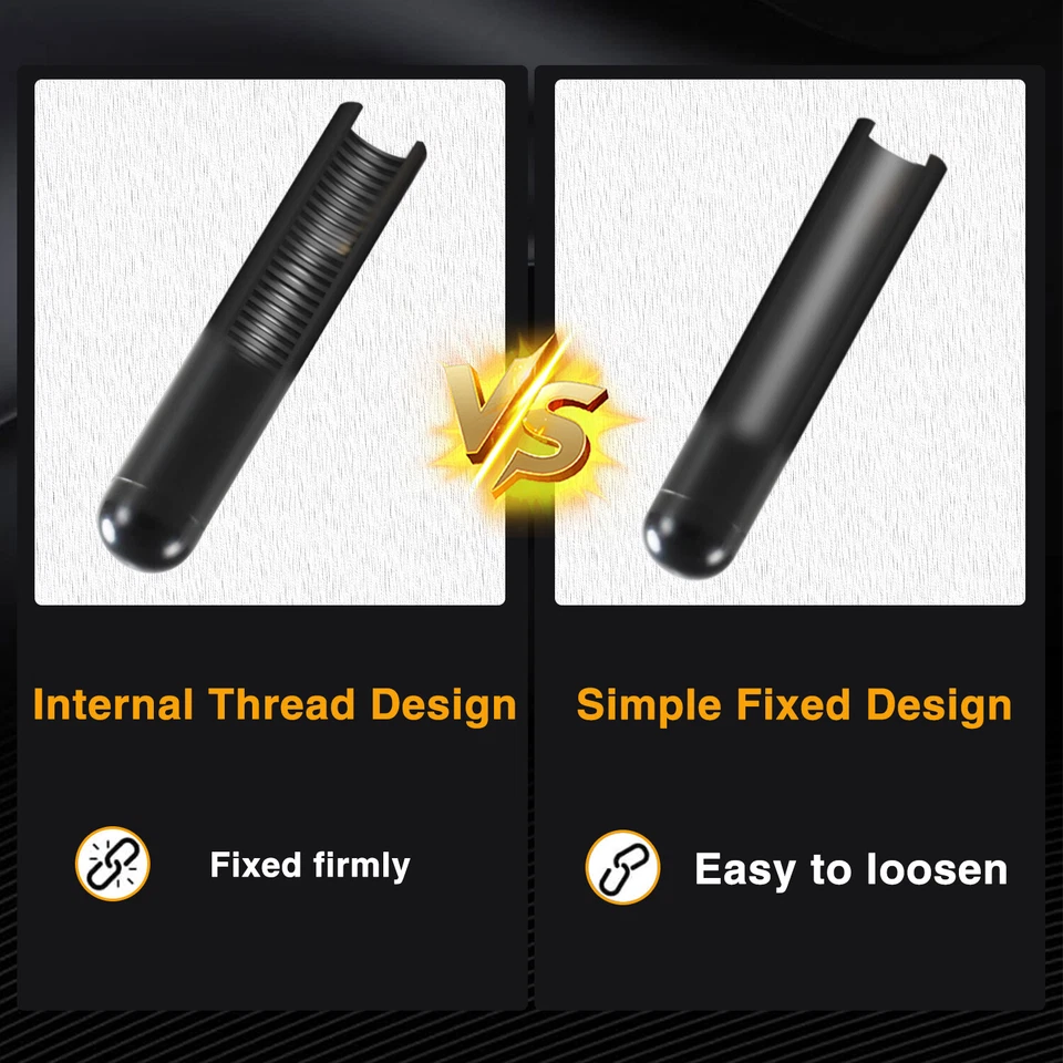 Pasador de poste de perilla de cerradura de puerta 4 piezas negro diestro derecho para Ford Aerostar 1986-1997 Foto 2 de 4