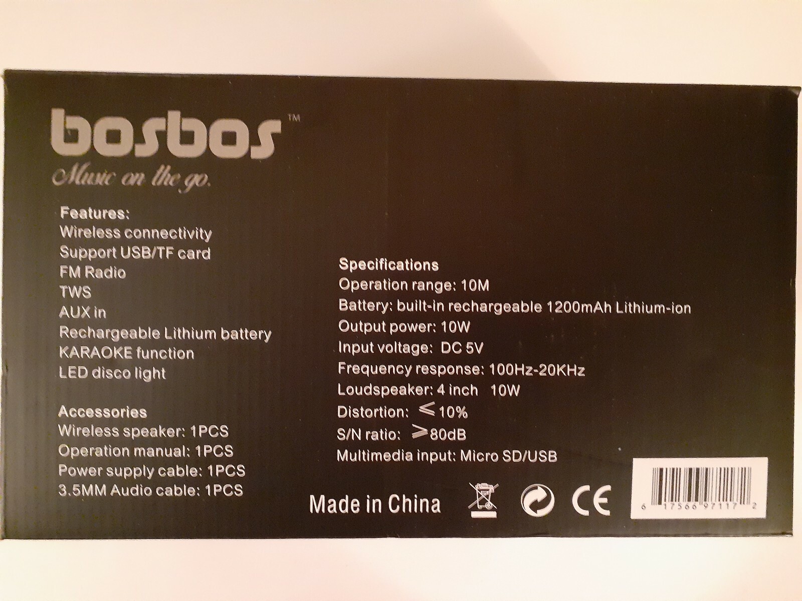 bosbos bazooka bluetooth speaker