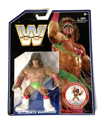 WWE Ultimate Warrior Retro Figure Series 1 2016 Ma...