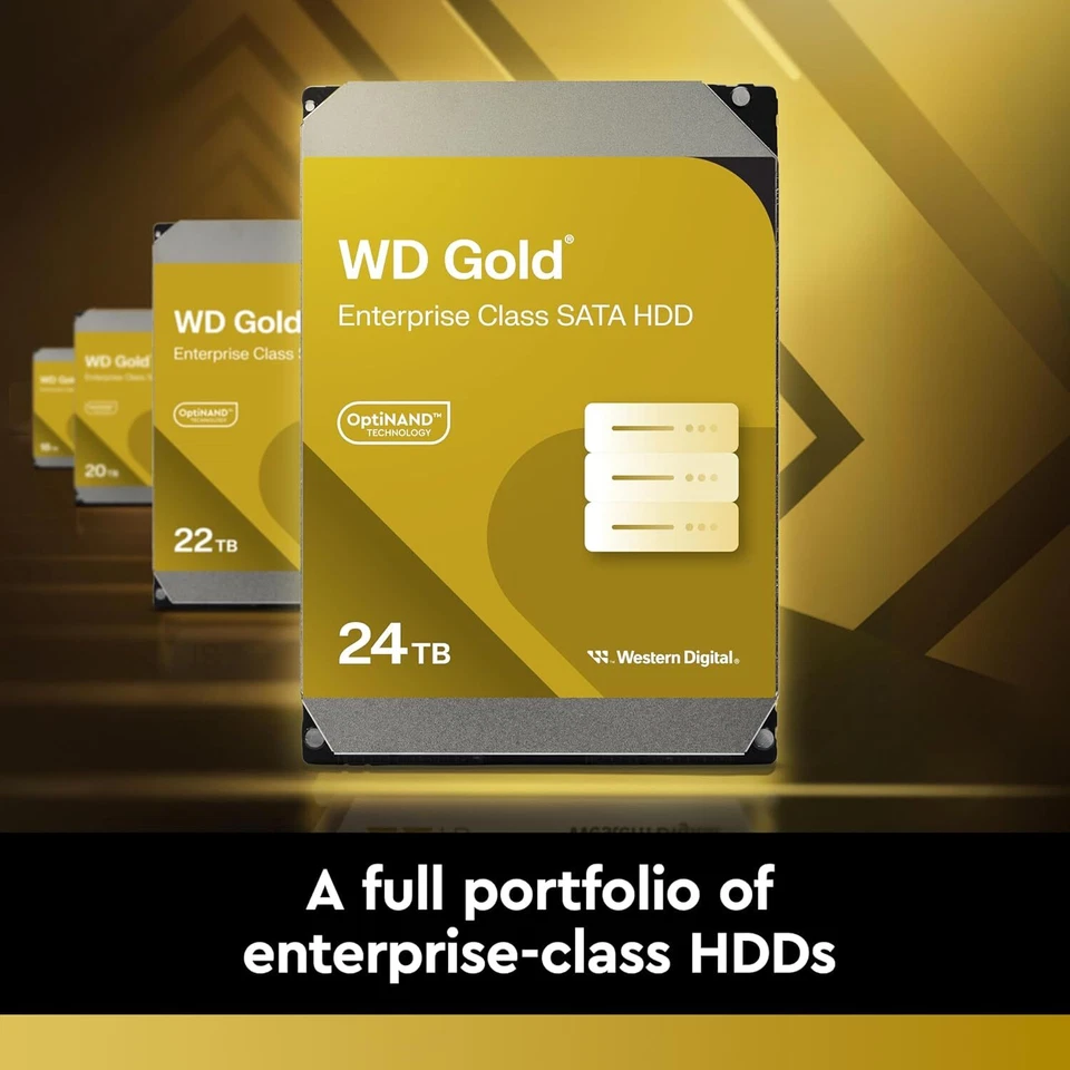 WD 12TB WD Gold Enterprise Class Internal Hard Drive 512 MB Cache 3.5" WD122KRYZ - Image 3 of 4