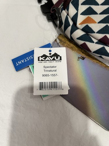 KAVU Spectator Waist Pack Belt Bag Padded Back Adjustable Straps Hike Multicolor - Picture 3 of 7