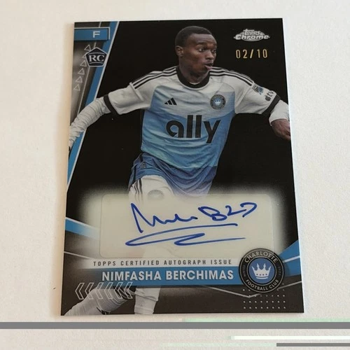 2024 Topps Chrome MLS - Nimfasha Berchimas Black Parallel #2/10 RC Auto