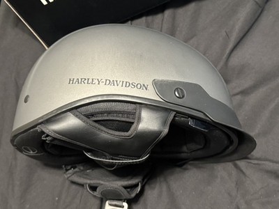Harley Davidson Lucid Ultra Light Sun Visor Shield J03 1/2 Helmet (Blk/Silv) Med