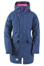 2117 of Sweden Damen Leicht Gefütterter Parka Kvänum Outdoorjacke, Blau Navy, 36