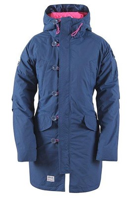 2117 of Sweden Damen Leicht Gefütterter Parka Kvänum Outdoorjacke, Blau Navy, 36