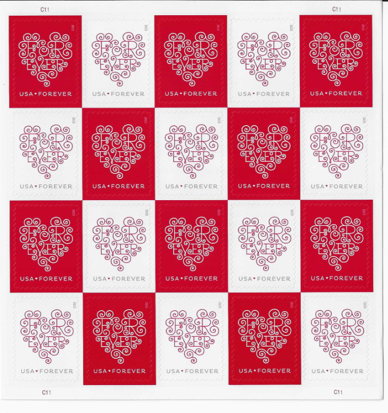 USPS sheet OF FOREVER STAMPS  (RETIRED DESIGNS)