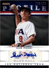 2013 USA Baseball 15U National Team Profile Signatures #4 Sam Ferri Auto /100 BB