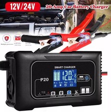 20A Autobatterie Ladegerät Intelligentes Batterieladegerät 12V/24V KFZ PKW LKW