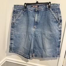 Fila Denim Biella 1973 Carpenter Shorts multiple pockets tool loop Size 42