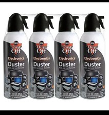 New Canned Air Falcon Dust-Off Compressed Computer Gas Duster 10 oz 4 Pack