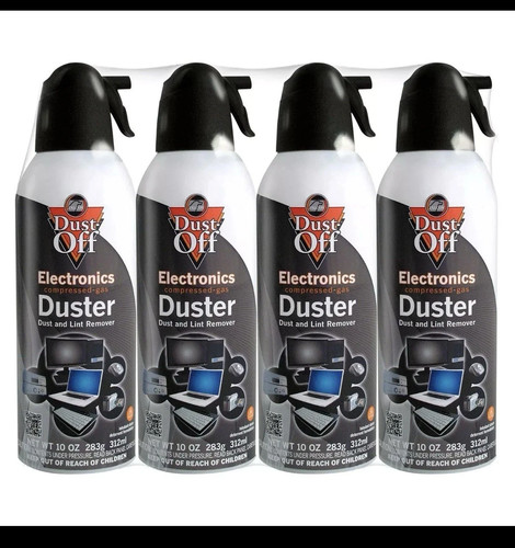 New Canned Air Falcon Dust-Off Compressed Computer Gas Duster 10 oz 4 Pack - 第 1/3 張圖片