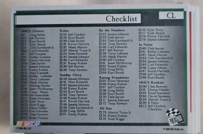 2006 Press Pass VIP 96 Card Complete Set - Image 2 of 4