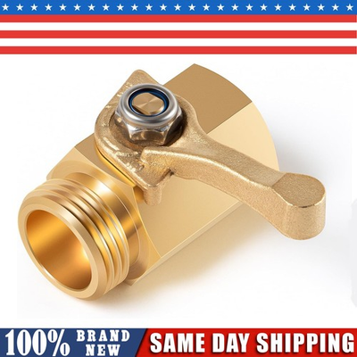 #ad 12353 Heavy Duty Brass Shut Off Valve Standard 3 4” Hose Thread Fits for Dramm $18.49