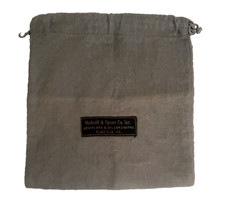 Vintage Gray Anti-Tarnish Drawstring Bag 8.5"x8" – Flask, Julep Cup Storage
