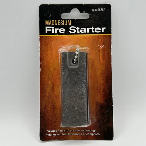 Magnesium Fire Starter Camping Backpacking Survival Flint Steel Camp Emergency