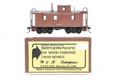 #ad #ad HO Brass Wamp;R Enterprises NP Northern Pacific 24#x27; Wood Caboose 1600 Class Painted $374.99