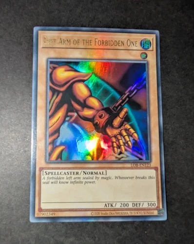Yugioh Left Arm of the Forbidden One LOB-EN123 Ultra Rare 25th Reprint Excellent