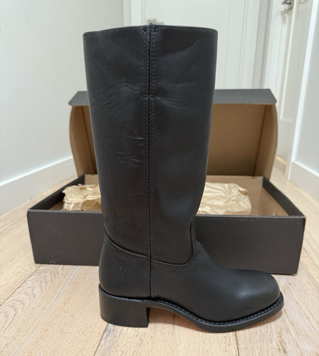 FRYE Campus 14L Women's Knee High Black Leather Pull-On Riding Boots Sz 10