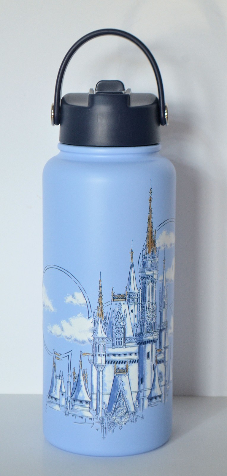 Disney Parks Cinderella's Castle Water Bottle Tumbler New