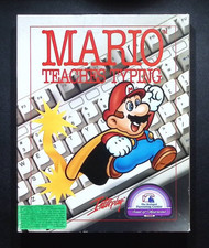 Mario Teaches Typing PC, 1992 5.25"  3.5" Floppies - BIG BOX