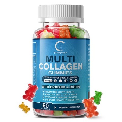 Multi Kollagen Hyaluronic acid & Collagen komplex Gummi mit Vitamin C Zinc