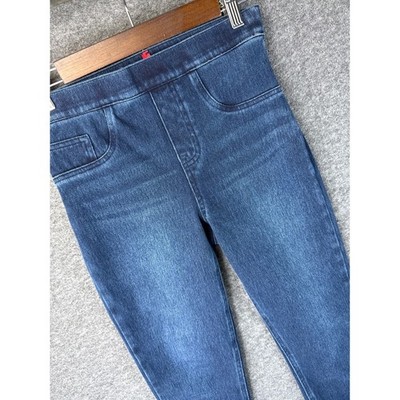 Spanx Jean-ish Ankle High Rise Jean Leggings Dark Wash Blue Size S/P 20018Q EUC