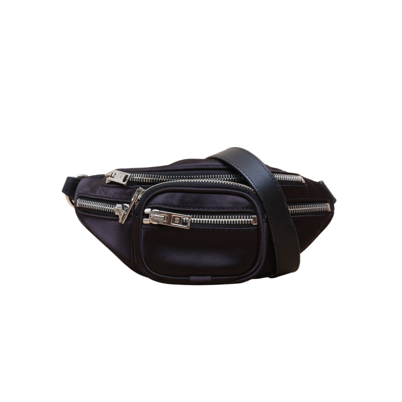 ALEXANDER WANG Attica Mini Waist Bag 22cm Black Nylon Belt Bag