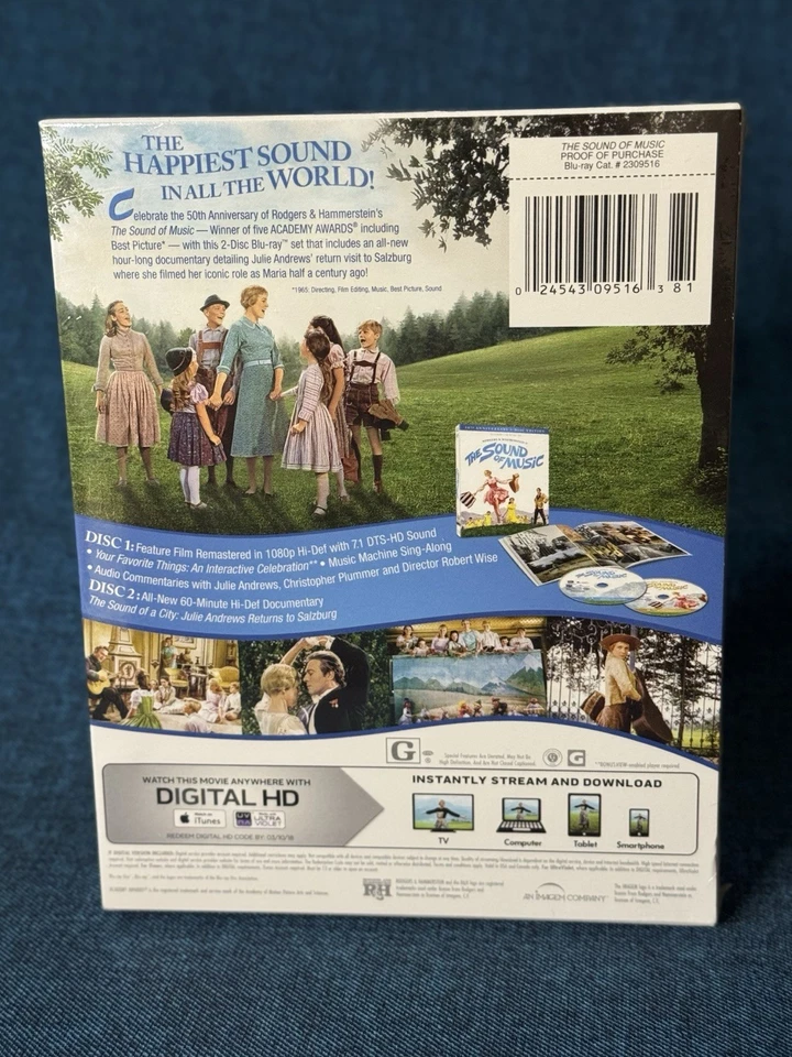 The Sound of Music 50th Anniversary 2-Disc Edition (Blu-Ray) with 40-Page Book - Image 2 of 4
