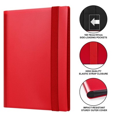 2 card binder 2-Pocket Mini Cards Binder for Pokemon Cards Fit 80 Pcs Cards