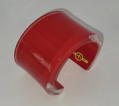 Mosquitos Bracelet Manchette Lucite Rouge Translucide Vintage Chic #B# K17 - Photo 1/4