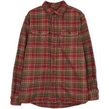 Vintage 2000'S Orvis long-sleeved heavy flannel check shirt size M men's 